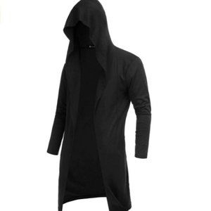 Mens Hooded Cardigan Sweater 